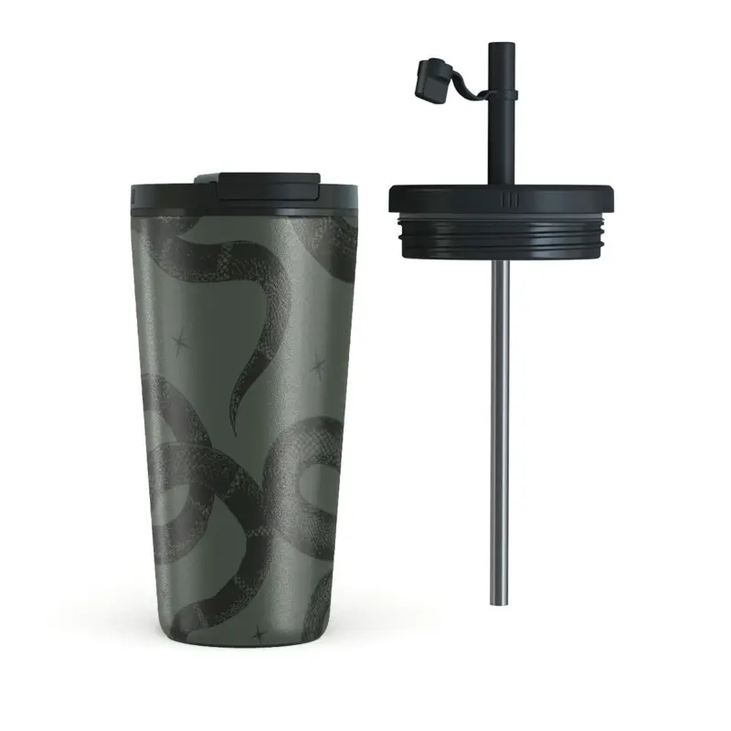 Burga Poison - Termokop 500ml med Låg/Sugerør sæt - 2974760