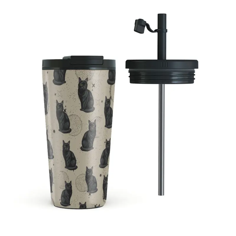 Burga Salem - Termokop 500ml med Låg/Sugerør sæt - 2974796