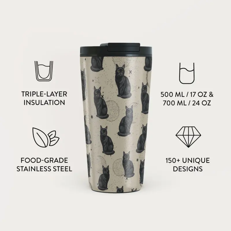 Burga Salem - Termokop 500ml med Låg/Sugerør sæt - 2974796