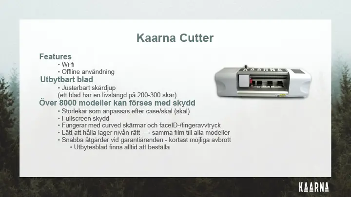 Kaarna Cutter til Kaarna skærmbeskyttelse - 3011780