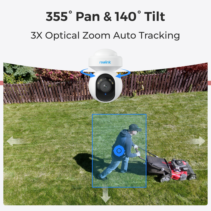 Reolink E1 Udendørs (E540) Smart PTZ WiFi-kamera Hvid - 3022261