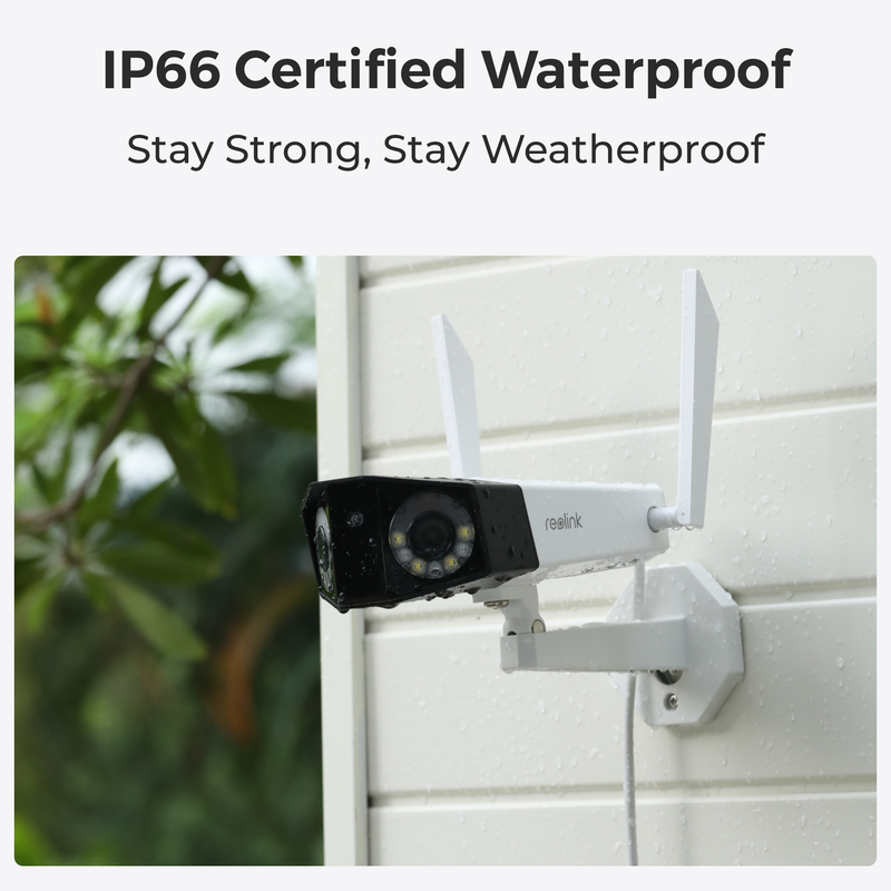 Reolink Duo 2 WiFi (W730) 4K udendørs kamera med 180° udsigt Hvid - 3022267