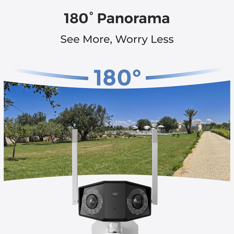Reolink Duo 2 WiFi (W730) 4K udendørs kamera med 180° udsigt Hvid - 3022267