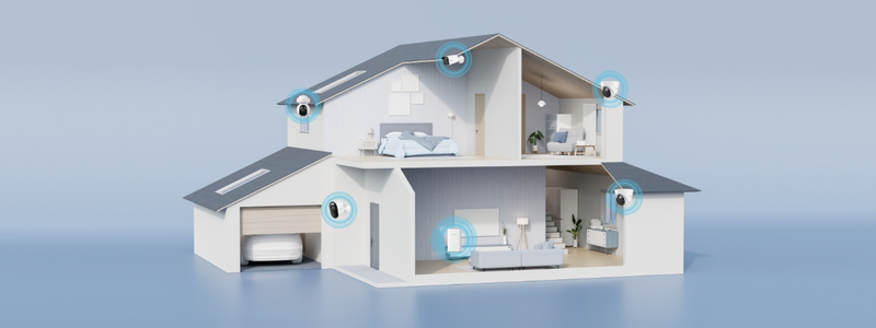 Reolink Home Hub med 2xArgus 3E batterikamera udendørs/indendørs hvid - 3022425