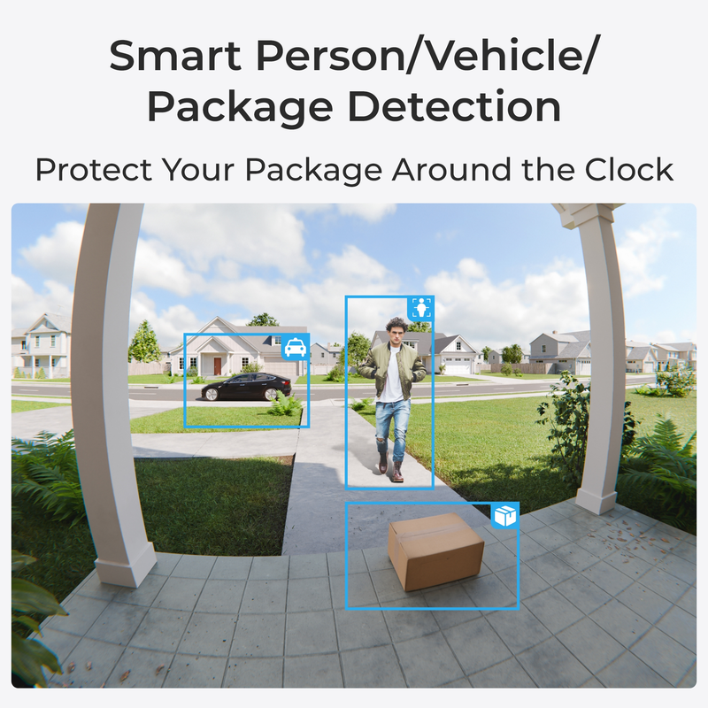 Reolink videodørklokke (batteri) Smart 2K Wi-Fi Hvid - 3022632