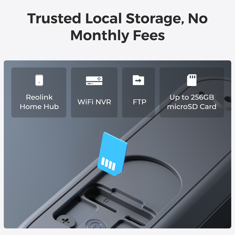 Reolink videodørklokke (batteri) Smart 2K Wi-Fi Sort - 3022634