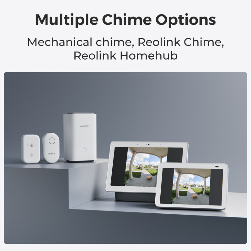 Reolink videodørklokke (batteri) Smart 2K Wi-Fi Sort - 3022634