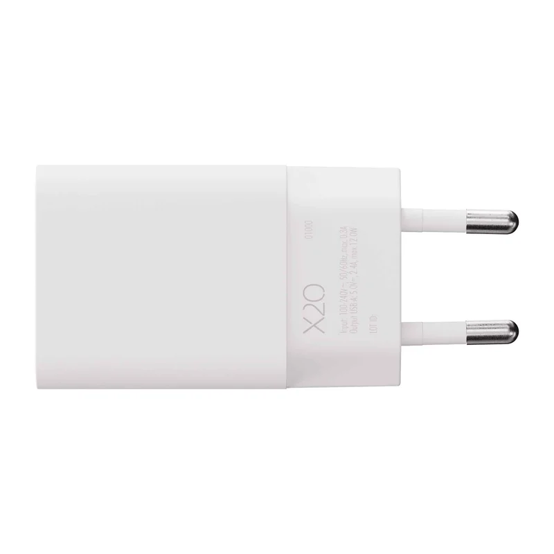 X2O 12W hjemmelader USB-A hvid - 3401000