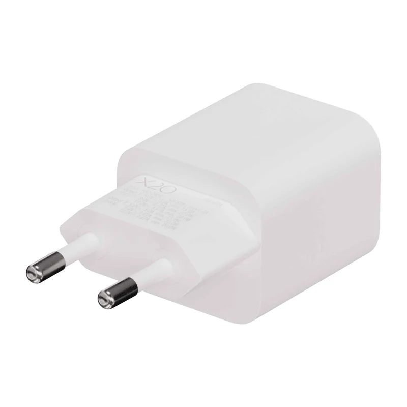 X2O 20W dobbelt hjemmelader USB-C/A GaN hvid - 3401004