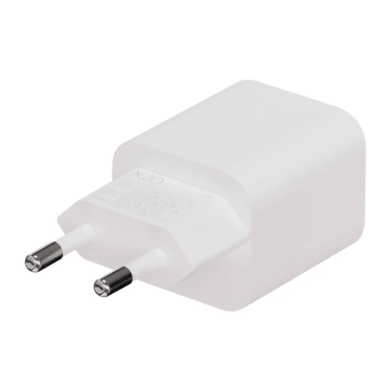 X2O 35W dobbelt hjemmeladersæt USB-C/A med 1,2 m kabel GaN hvid - 3401008