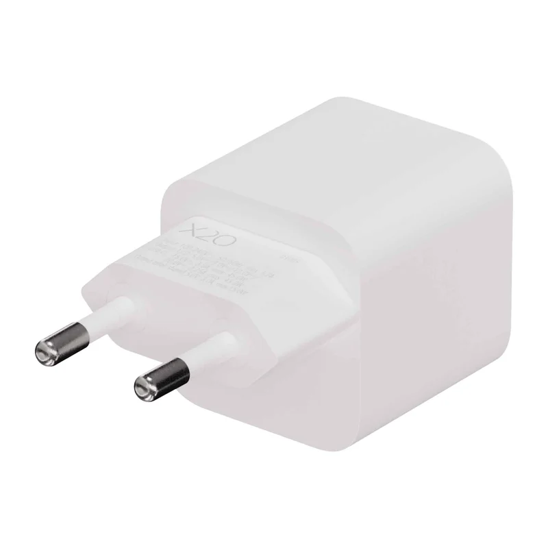 X2O 45W dobbelt hjemmelader USB-C/C GaN hvid - 3401009