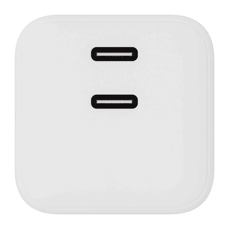 X2O 45W dobbelt hjemmelader USB-C/C GaN hvid - 3401009