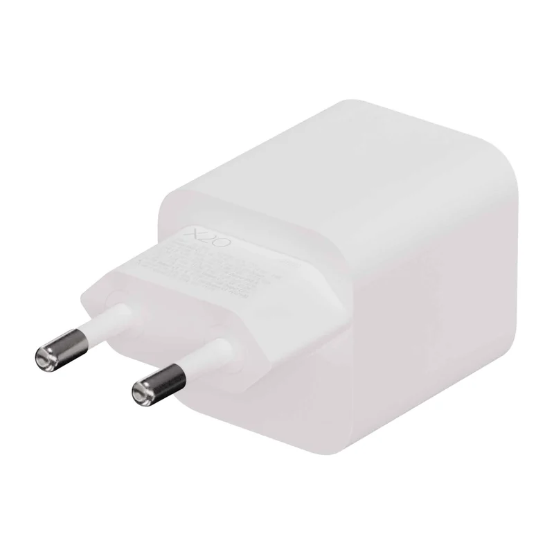 X2O 65W tredobbelt hjemmelader USB-C/C/A GaN hvid - 3401010