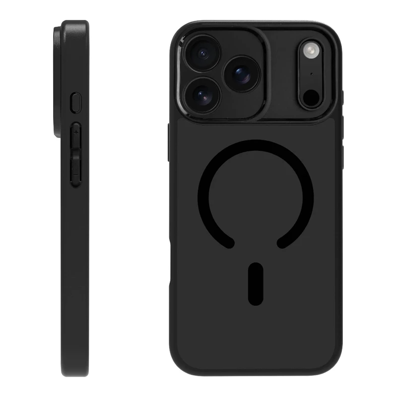 X2O Mag Frosted Cover Apple iPhone 17 Pro Max Semi-Klar/Sort - 3410005