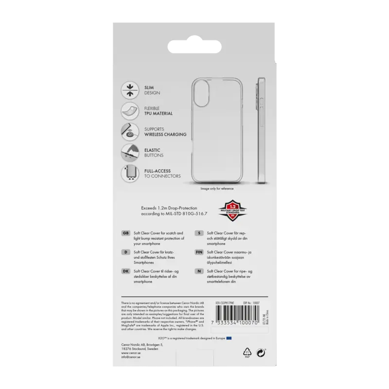 X2O Clear Soft Cover Apple iPhone 18 Pro Max/17 Pro Max Klar - 3410007