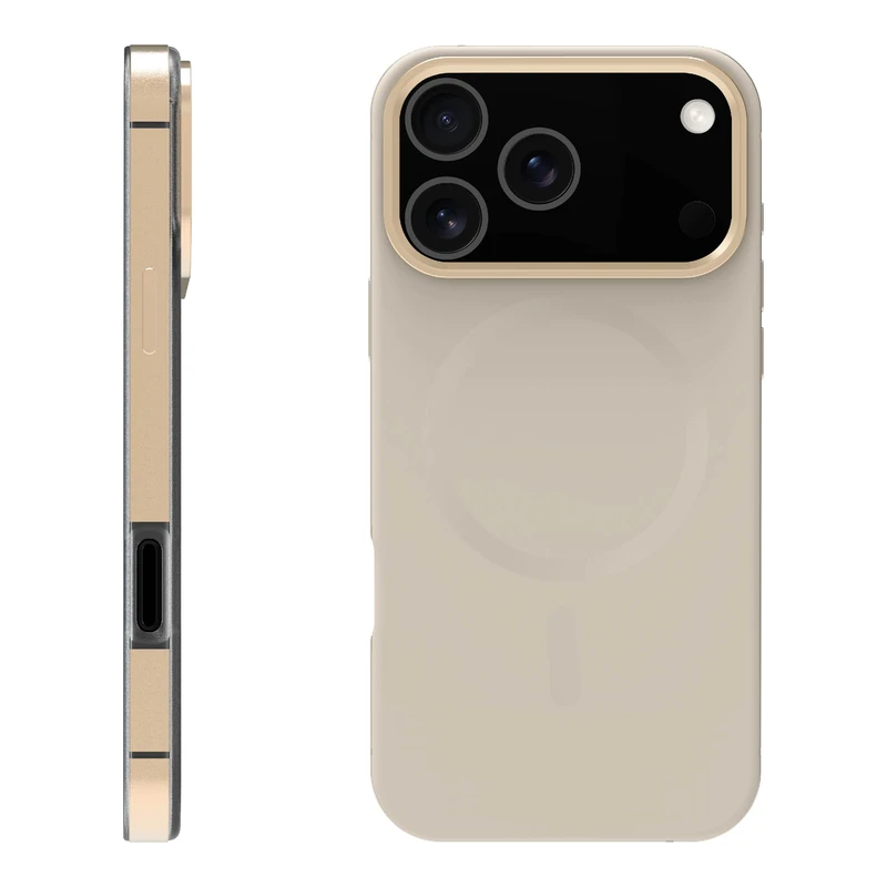 X2O Mag Metal Cover Apple iPhone 17 Pro Beige/Gold - 3410013