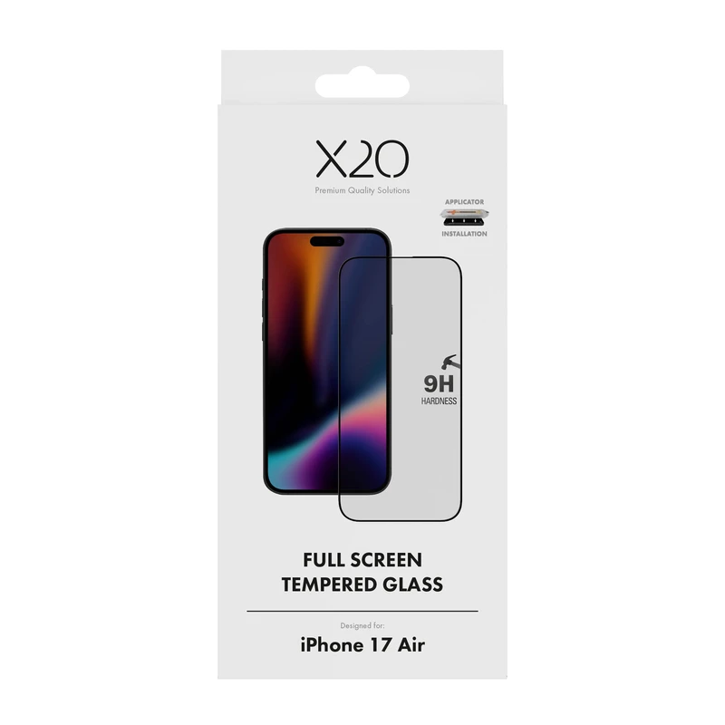 X2O Fuldskærm Beskyttelsesglas Apple iPhone Air - 3410020