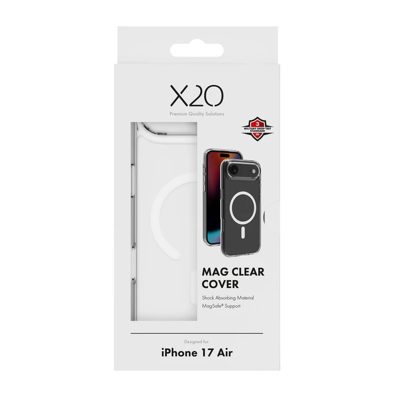 X2O Mag Clear Cover Apple iPhone Air Klar - 3410023