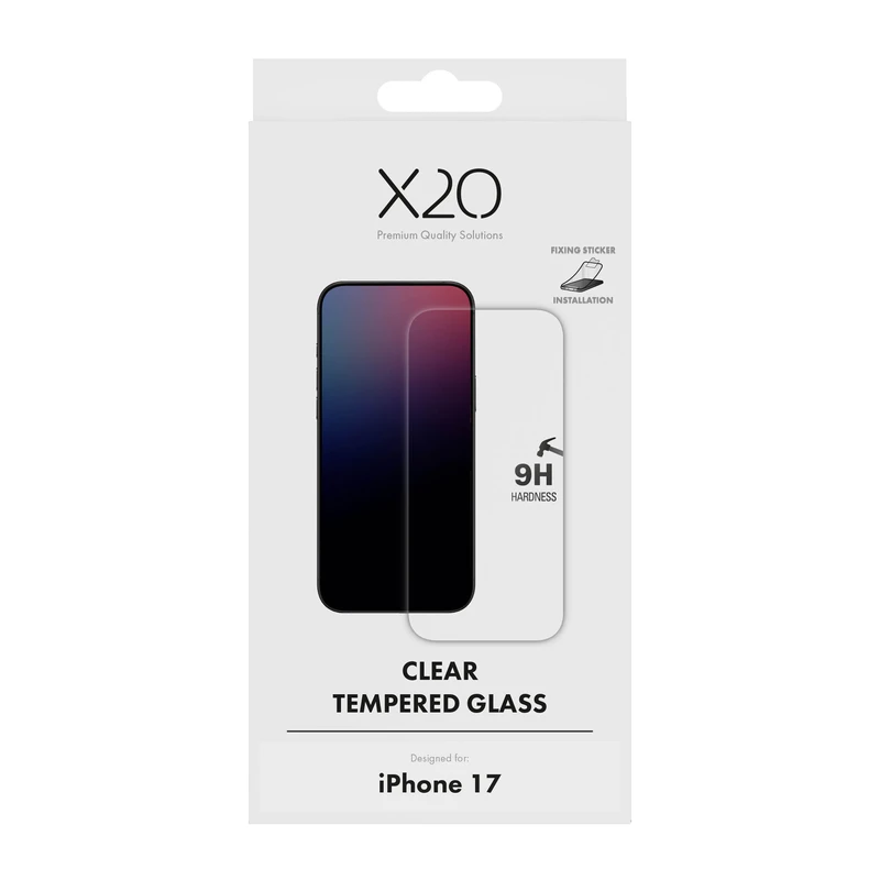 X2O Beskyttelsesglas Apple iPhone 17 - 3410026