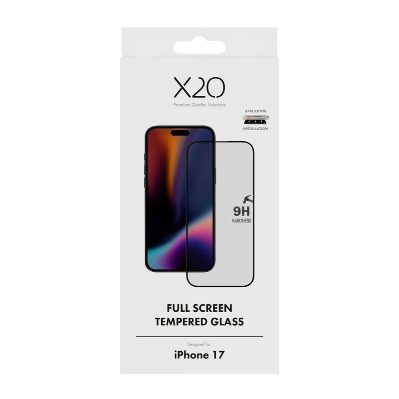 X2O Fuldskærm Beskyttelsesglas Apple iPhone 17/16 Pro - 3410027