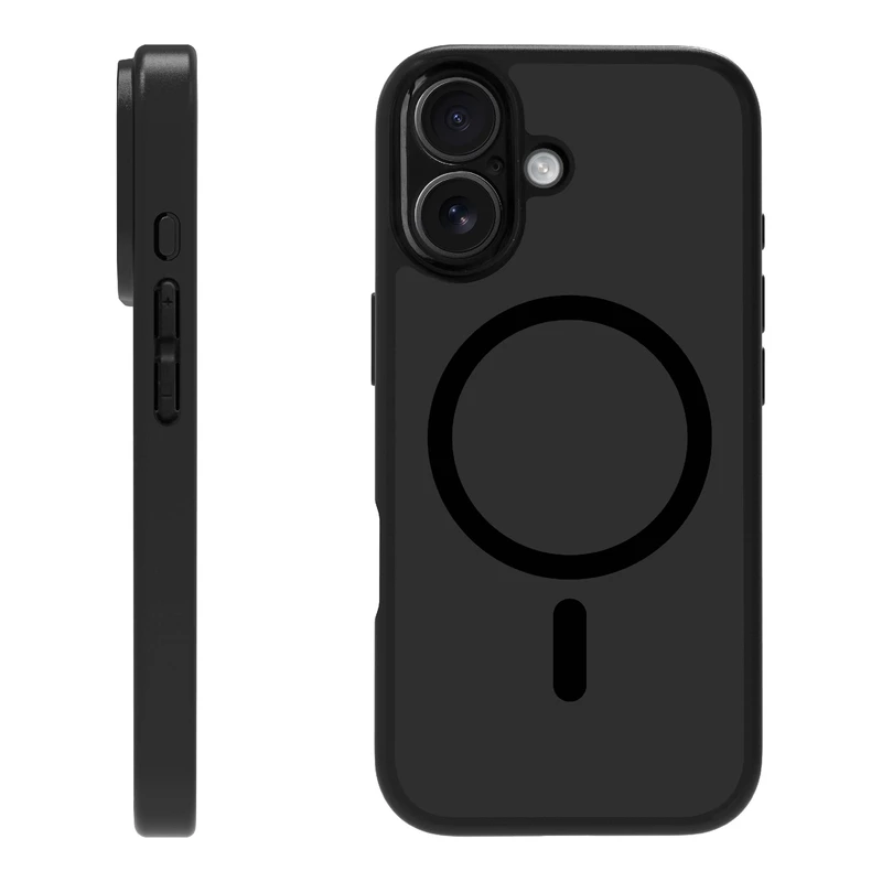 X2O Mag Frosted Cover Apple iPhone 17 Semi-Klar/Sort - 3410031