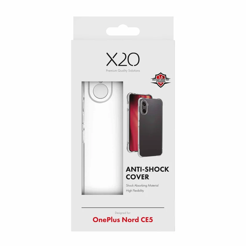 X2O Anti-Shock Cover OnePlus Nord CE5 Klar - 3410057