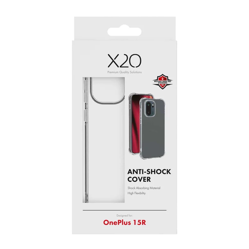 X2O Anti-Shock Cover OnePlus 15R Klar - 3410107