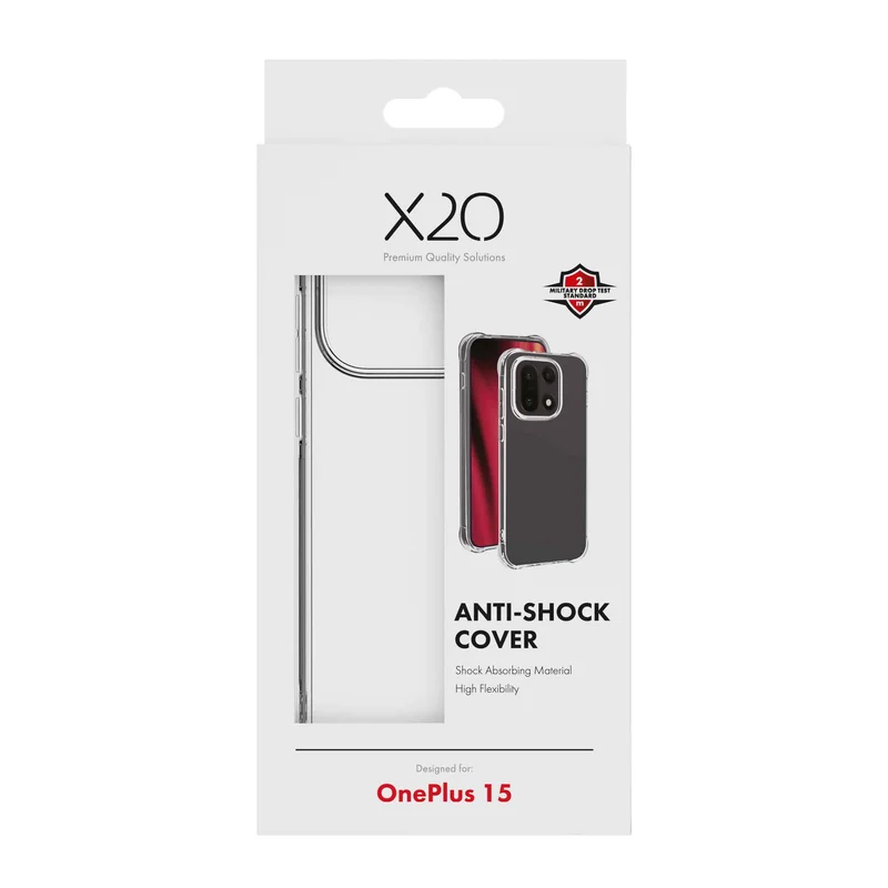 X2O Anti-Shock Cover OnePlus 15 Klar - 3410108