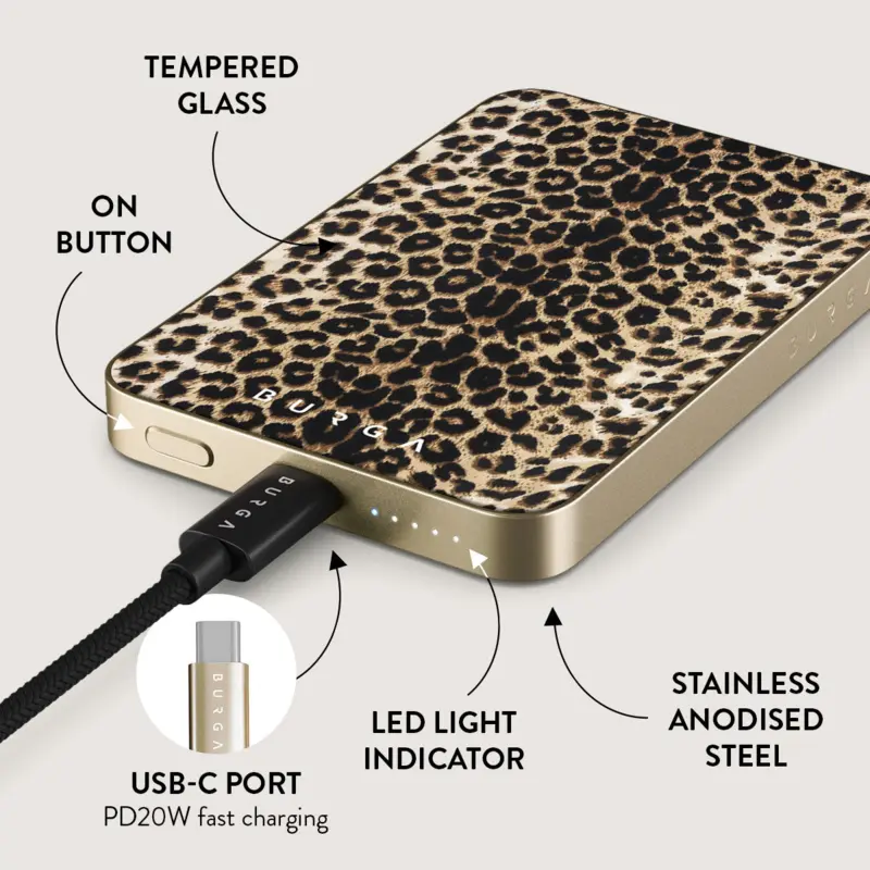 Burga Player - MagSafe Power Bank 5000 mAh Guld - 4108185