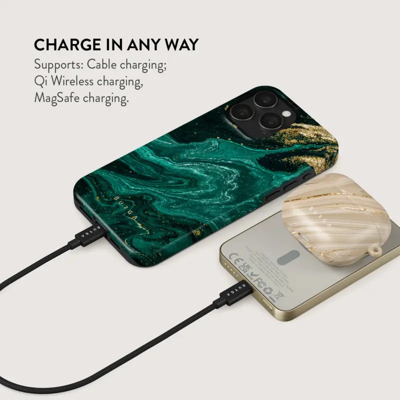 Burga Emerald Pool - MagSafe Power Bank 5000 mAh Guld - 4108379