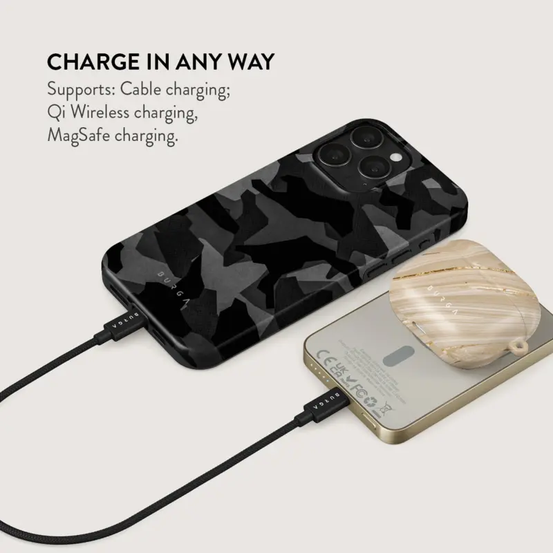 Burga Night Black Camo - MagSafe Power Bank 5000 mAh Guld - 4108475