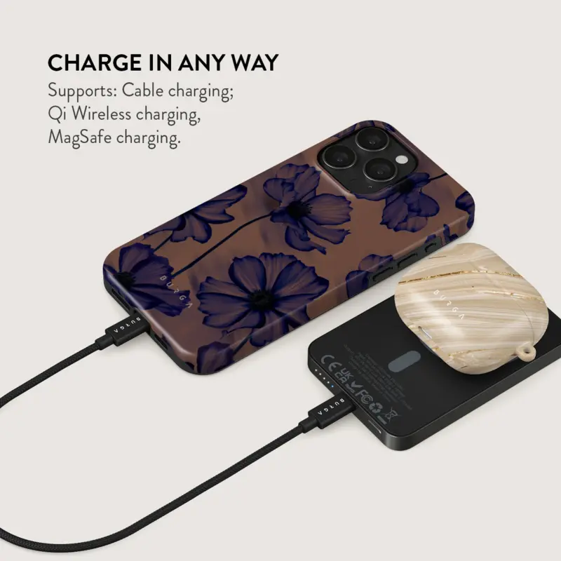 Burga Velvet Night - MagSafe Power Bank 5000 mAh Gunmetal - 4108572