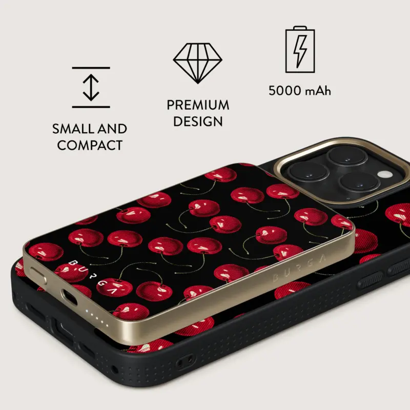Burga Cherrybomb - MagSafe Power Bank 5000 mAh Guld - 4108581