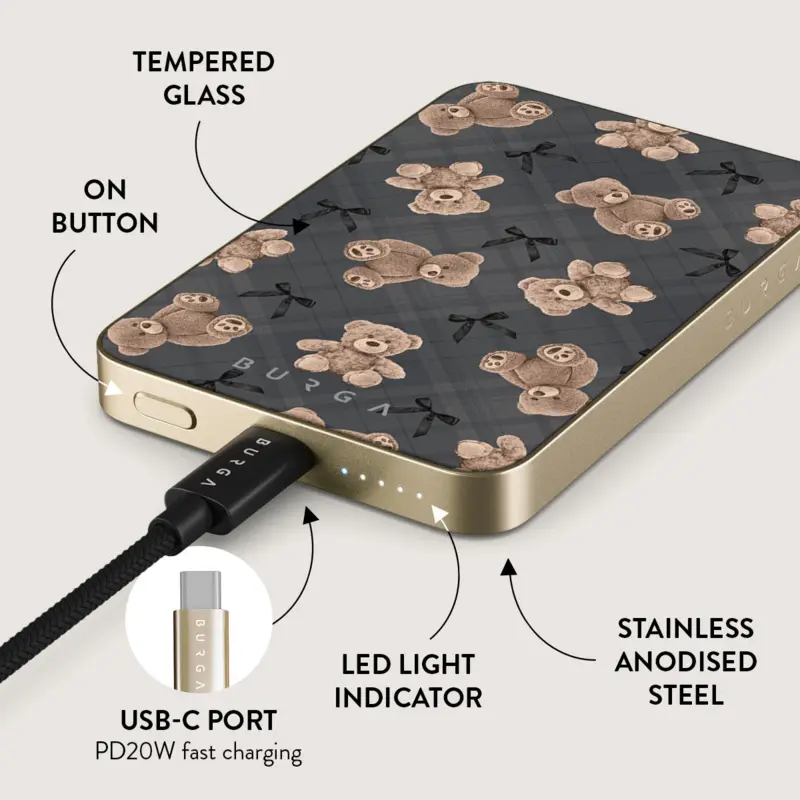 Burga BFF - MagSafe Power Bank 5000 mAh Guld - 4108787