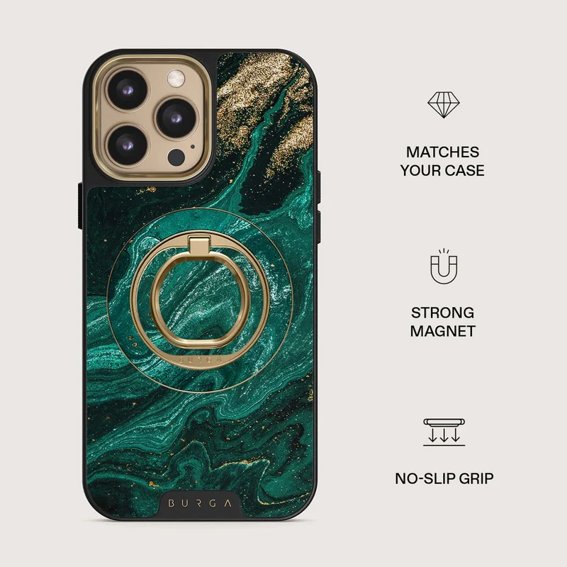 Burga Emerald Pool - Magnetisk Ring Holder Guld - 4153359