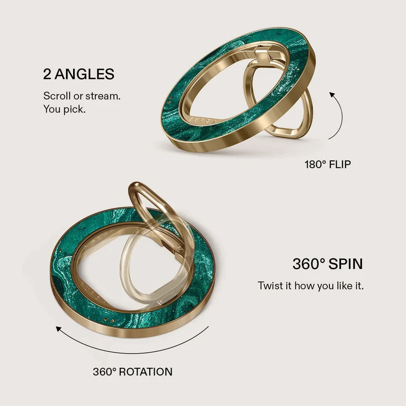 Burga Emerald Pool - Magnetisk Ring Holder Guld - 4153359