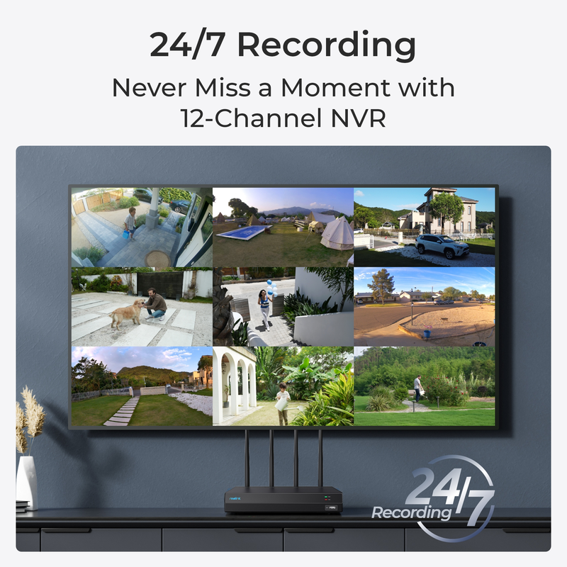 Reolink NVS12-8MB4W (RLK12-800WB4) Kamerasystem hvid - 5398335