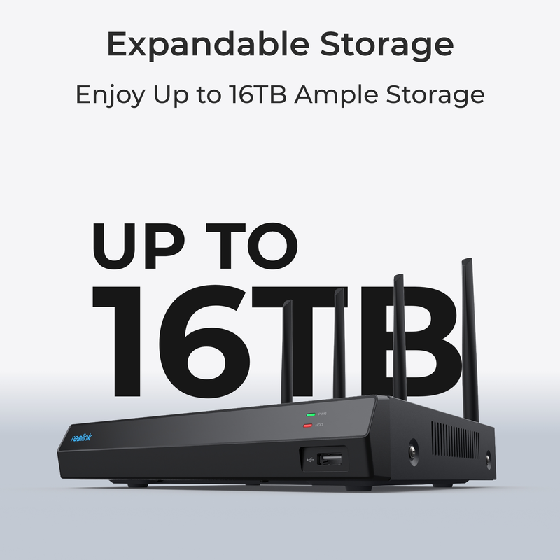 Reolink NVS12-8MB4W (RLK12-800WB4) Kamerasystem hvid - 5398335