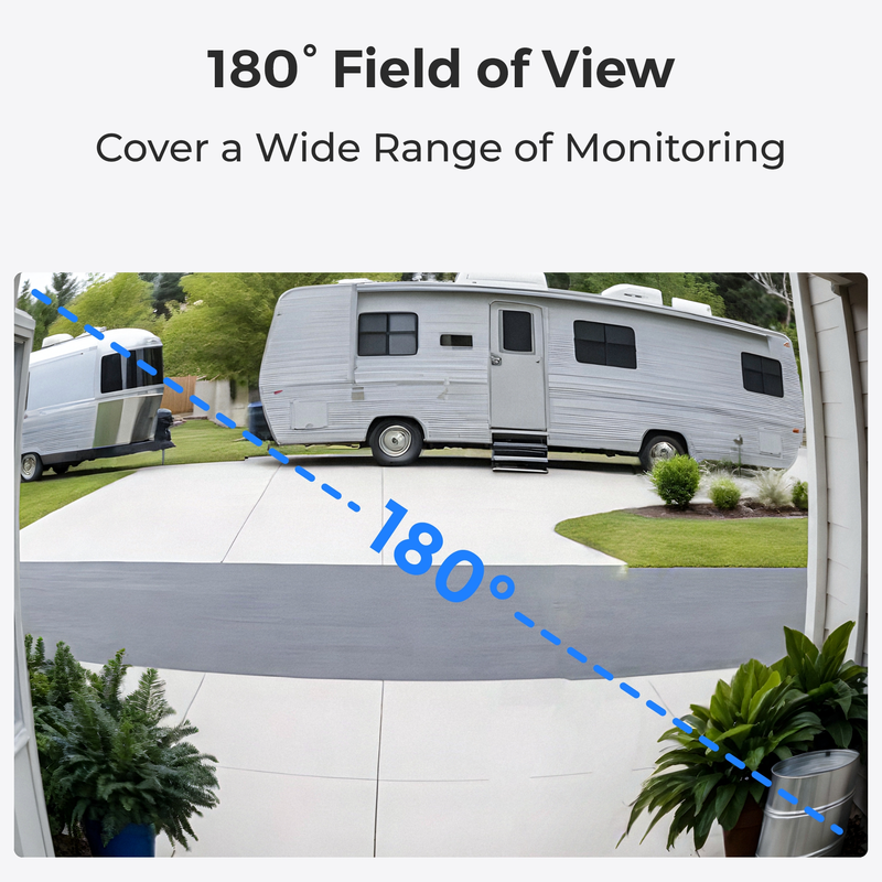 Reolink (D340W) Video-dørklokke WiFi Smart 2K+ Sort - 5398412