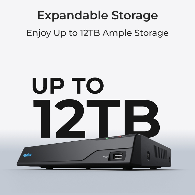 Reolink NVS8 (RLN8-410) 8-kanals PoE NVR Sort - 5398654