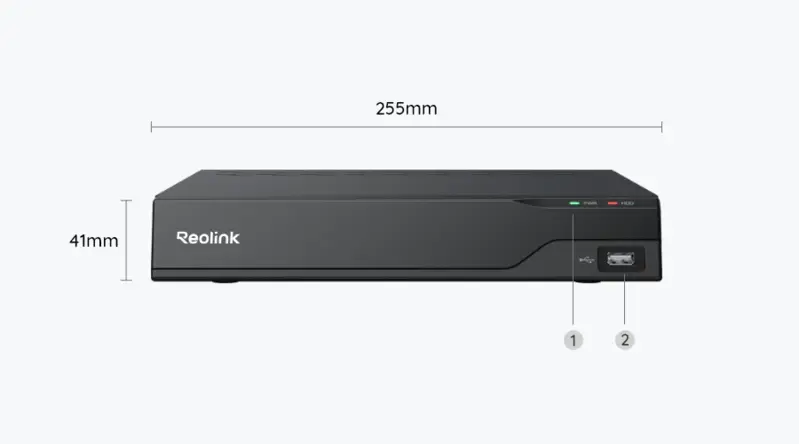 Reolink NVS8 (RLN8-410) 8-kanals PoE NVR Sort - 5398654