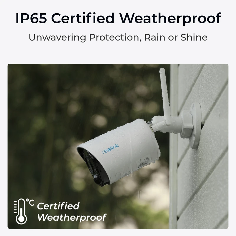 Reolink Argus Eco (B320) udendørs batteridrevet Wi-Fi-kamera hvid - 5398773