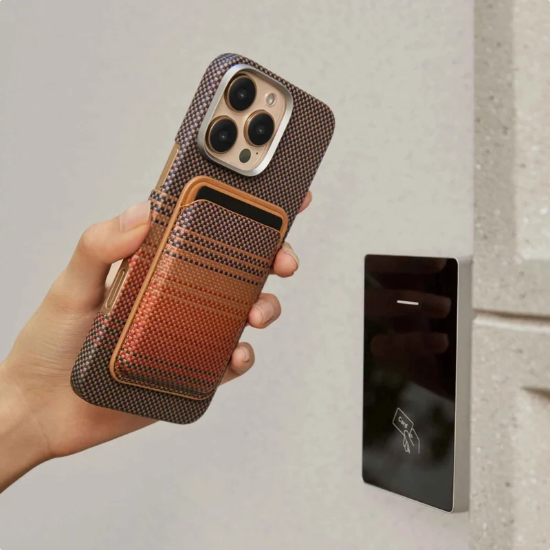 Pitaka MagSafe Vævet Kortpung Sunset - 5541762