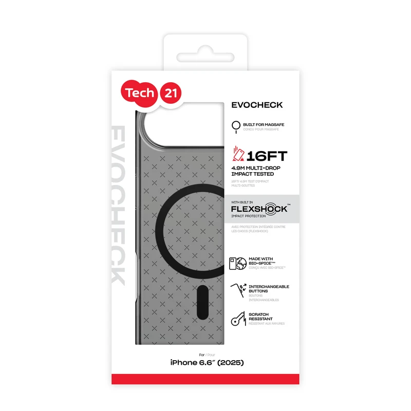Tech21 Evo Check MagSafe Apple iPhone Air Smokey/Sort - 5960713