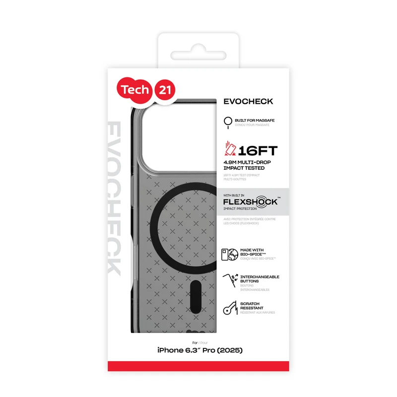 Tech21 Evo Check MagSafe Apple iPhone 17 Pro Smokey/Sort - 5960723
