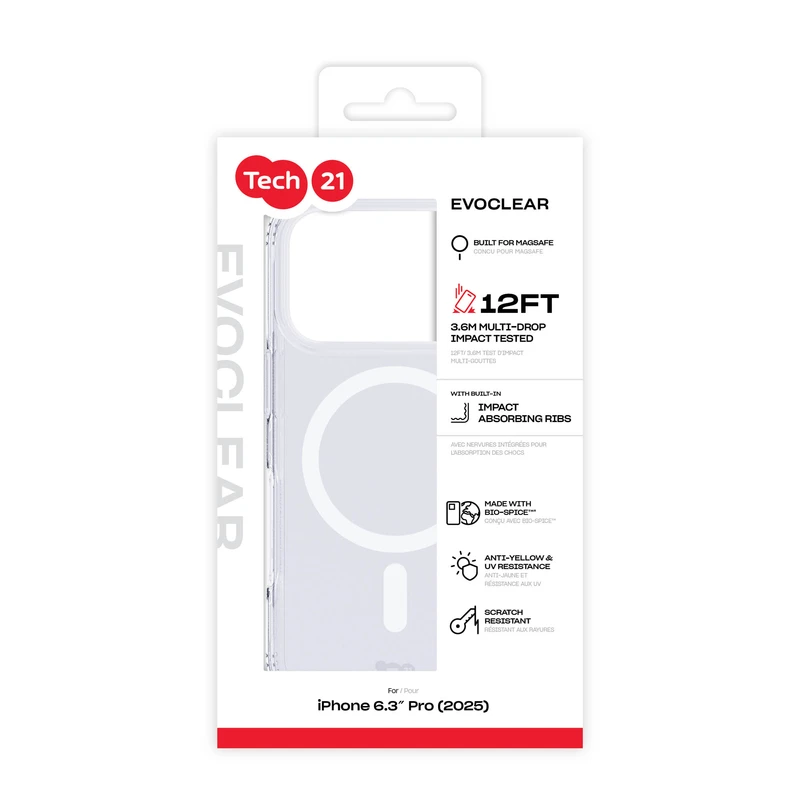 Tech21 Evo Clear MagSafe Apple iPhone 18 Pro/17 Pro - 5960725