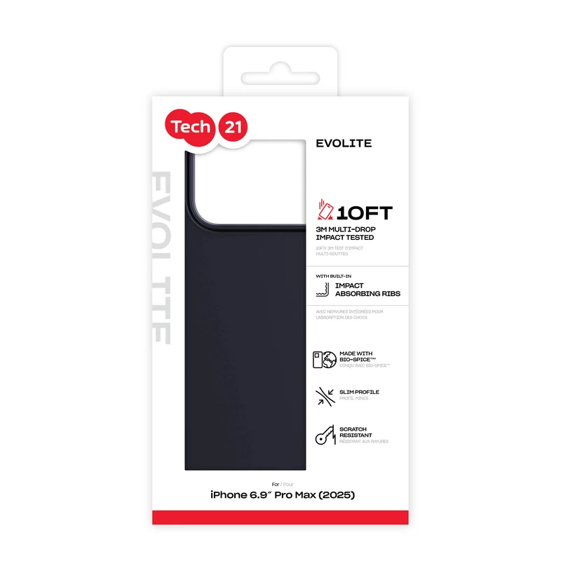 Tech21 Evo Lite Apple iPhone 17 Pro Max Sort - 5960740