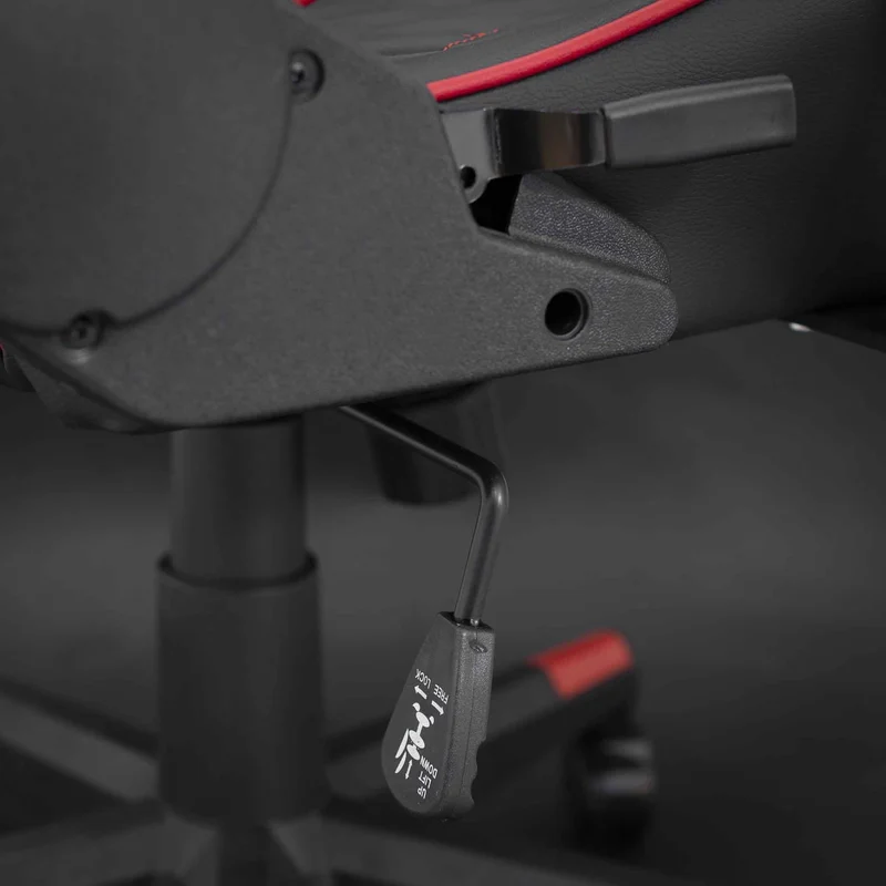 White Shark RACER TWO Gaming Stol 120kg Sort/Rød - 7326646