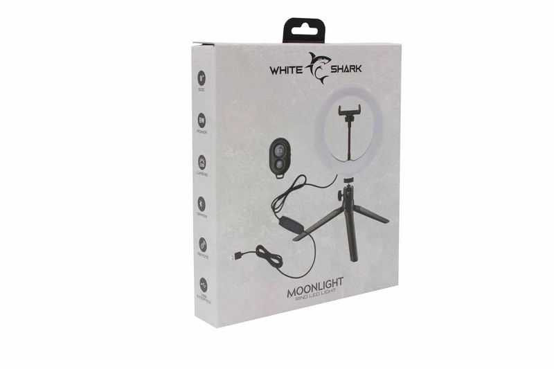 White Shark MOONLIGHT USB LED Rringstativ 20cm - 7326938