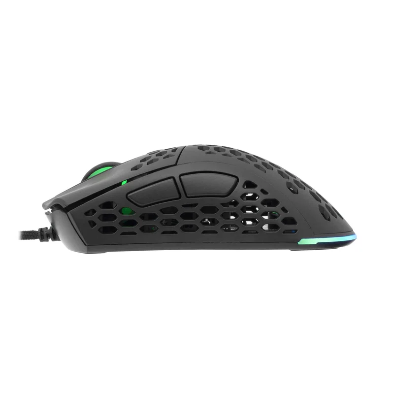 White Shark Premium SHURIKEN Gaming Mus Kablet 6D 19.000dpi Sort - 7326971